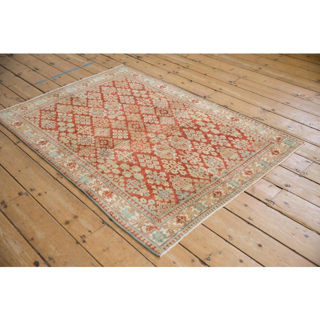 1940s Vintage Distressed Joshegan Rug - 3'6" X 4'11" For Sale - Image 5 of 10