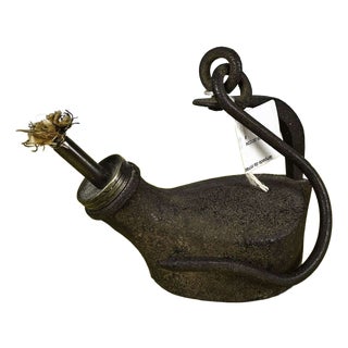 Metal Miners Table Lamp For Sale