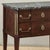 Wood 19th Century French Louis XVI Directoire Mahogany Marble Top Commode With Brass Accents For Sale - Image 7 of 18