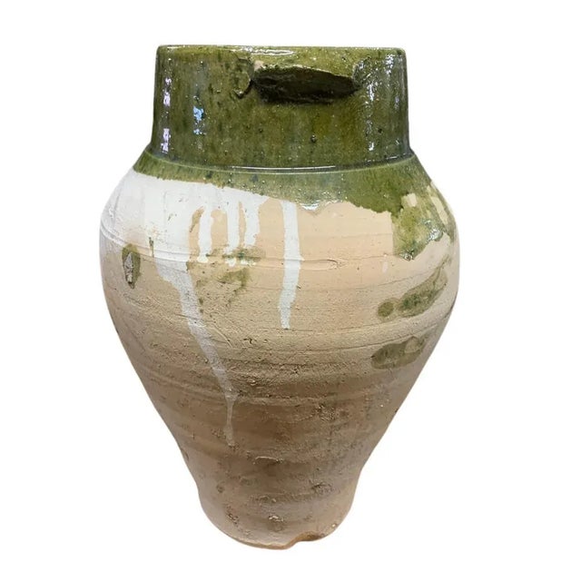 Vintage Turkish Terracotta Oil Jar For Sale - Image 4 of 6