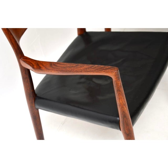 Black Vintage Danish Model 57 Chairs from Niels Moller, 1960s, Set of 2 For Sale - Image 8 of 11