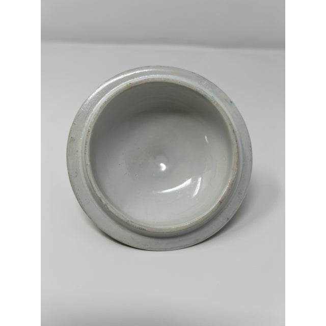 Celadon Antique Royal Bavaria “Louis Seize” Hand-Painted Portrait Urn With Ram Head Handles, Circa 1900 For Sale - Image 8 of 12