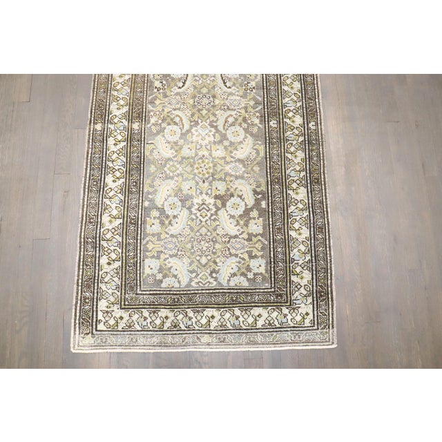 Early 20th Century Antique Zabihi Collection Long Persian Malayer Runner - 2'10" x 14'7" For Sale - Image 5 of 11