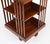 Wood Antique Edwardian Flame Mahogany Revolving Bookcase, Early 20th Century For Sale - Image 7 of 10