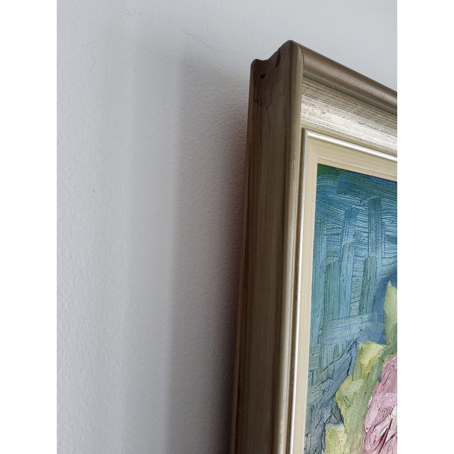 Expressionist Mid Century Still Life Oil Painting by Swedish Artist Waldemar Berg For Sale - Image 14 of 18