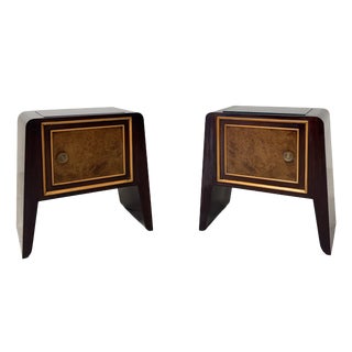 Bedside Tables in the style of to Paolo Buffa, 1950s, Set of 2 For Sale