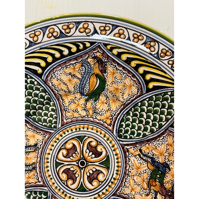 Traditional Coimbra Ceramic - Hand Painted Portuguese Plate 6 For Sale - Image 3 of 10
