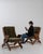 Pair Of Mid-Century Modern Lounge Armchairs With Adjustable Backs Green For Sale - Image 13 of 18