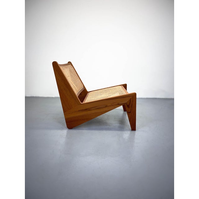 Mid-Century Modern 058 Kangaroo Armchair by Pierre Jeanneret for Cassina For Sale - Image 3 of 10