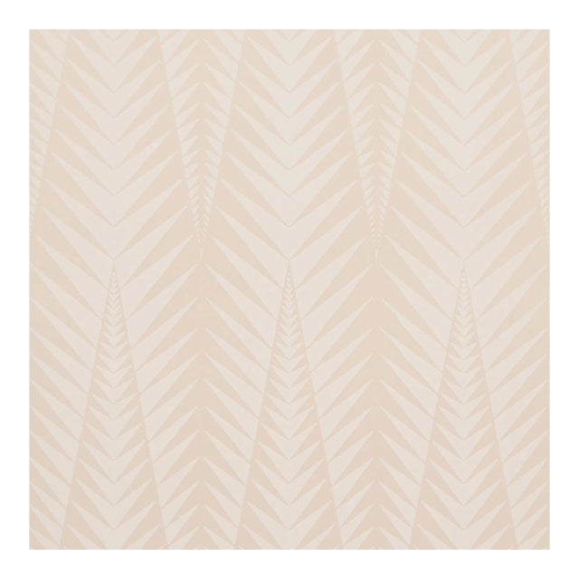 Sample - Schumacher x Neisha Crosland Zebra Wallpaper in Stone White For Sale