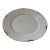 1930's H & C Heinrich Bavaria Scalloped Gold Trim White Porcelain Dinner Plate For Sale