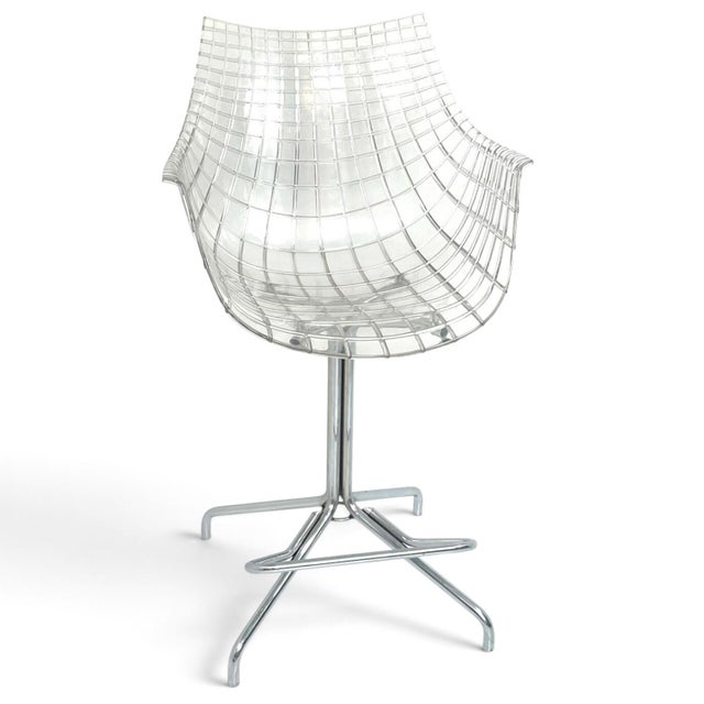 1970s 1970s Stunning Meridiana Swivel Chair, Designed by the Acclaimed Christophe Pillet for the Prestigious Italian Brand Driade For Sale - Image 5 of 12