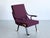 Digamma Armchair in Purple Dedar Fabric & Brass by Ignazio Gardella, 2010s For Sale - Image 13 of 17