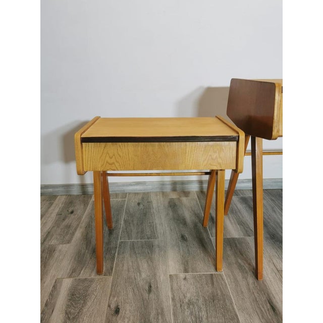Wood Mid-Century Desk Set by F. Jirak, Set of 3 For Sale - Image 7 of 18