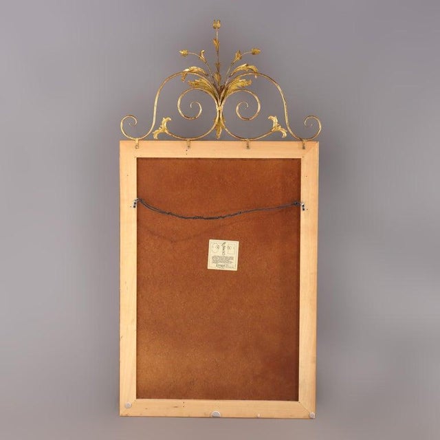 Large Vintage French Louis XVI Gilt Wall Mirror, Circa 1940 For Sale - Image 12 of 13