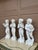 An exceptional and increasingly difficult-to-find set of four Italian white porcelain allegorical putti representing the...