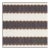 Schumacher Isolde Stripe Fabric in Cinder For Sale