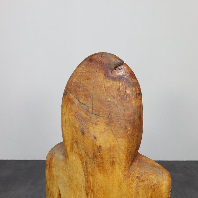 Roland Lavianne, Family Sculpture Group, 1970s, Wood, Set of 3 For Sale - Image 6 of 8