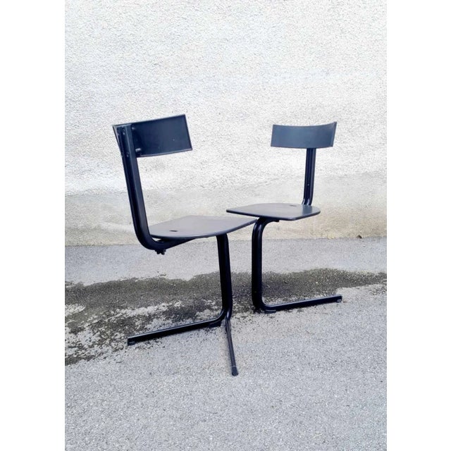 Set of Model Vipera Desk Chairs by Luca Leonori for Pallucco, Italy, 1980s For Sale - Image 6 of 11