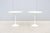 Mid-Century Modern Mid-Century Modern Knoll Eero Saarinen 20" Round White Tulip Side Tables, a Pair For Sale - Image 3 of 18