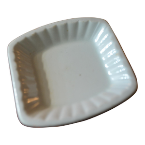 Antique Charles Meakin English Ironstone Butter Pat With Fluted Rim