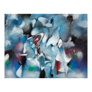 Daniel Ketelhut, "Blue Breeze Ballet" Original Oil on Panel, 2025 For Sale