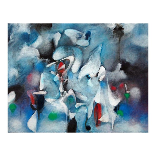 Daniel Ketelhut, "Blue Breeze Ballet" Original Oil on Panel, 2025 For Sale