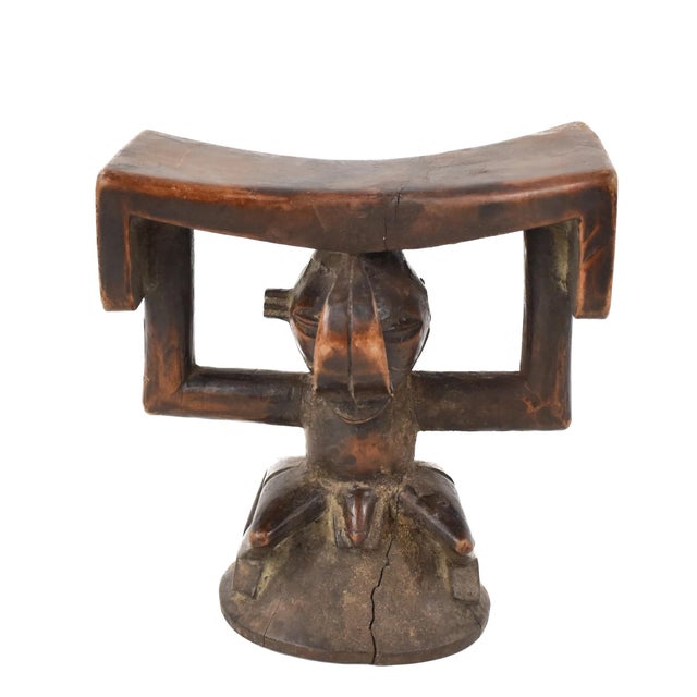 Early 20th Century Early 20th Century Yaka Headrest For Sale - Image 5 of 7