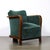 Pair of Art Deco Walnut Armchairs in Eucalyptus Mohair Velvet W/ Nickel Sabots For Sale - Image 9 of 18