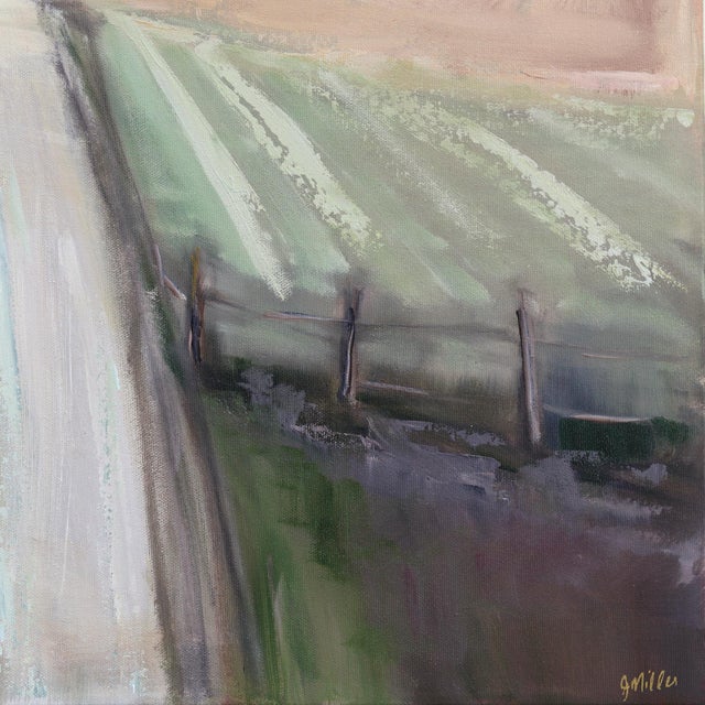 2020s Following Dreams - Rural Landscape Mixed Media Painting on Canvas Original Artwork by Jodi Miller For Sale - Image 5 of 9