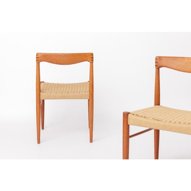 Vintage Danish Teak Dining Chairs by H.W. Klein for Bramin, 1970s, Set of 4 For Sale - Image 4 of 10