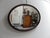 Brown Antique Oval Mahogany Mirror, 1890s For Sale - Image 8 of 9