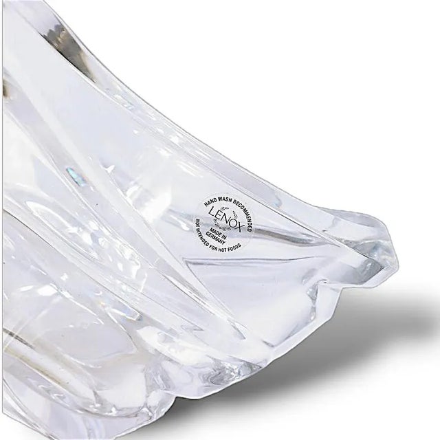 Lenox Bowl Vintage Lenox Crystal Bowl Ovations Collection For Sale - Image 4 of 5