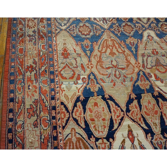 Contemporary Contemporary Shield Vintage Persian Mahal Rug 9' 8" X 14' 4" For Sale - Image 3 of 6