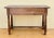 Wood Spanish Walnut Console Table with Geometric Carved Drawers, 1920s For Sale - Image 7 of 17