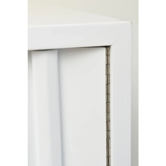 Antique White Vintage White Lacquered Wood Sculptural Cabinet, Dresser or Dry Bar, 1970's For Sale - Image 8 of 8