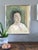 Mid-Century Modern 'Agnes' Vintage Original Swedish Expressive Figurative Portrait Oil Painting, Framed For Sale - Image 4 of 14