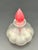 Vintage Iridescent Art Glass Perfume Bottle With Red Sculptural Stopper For Sale - Image 4 of 8