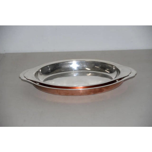 Joseph Heinrichs, New York - Pure Copper & Sterling Silver Platters For Sale - Image 4 of 7