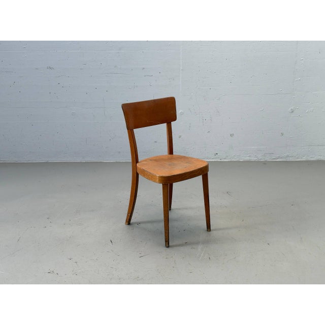 Mid-Century Swiss Wooden Chair by A. Brandenberg, Uster For Sale - Image 15 of 15