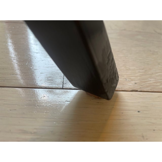 1980s Attributed to Michael Taylor Black Pavillion Side Table For Sale - Image 11 of 17
