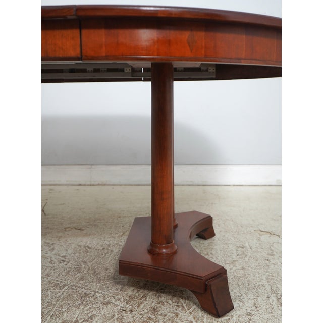 Stickley Round Empire Style Cherry Dining Room Table For Sale - Image 15 of 18