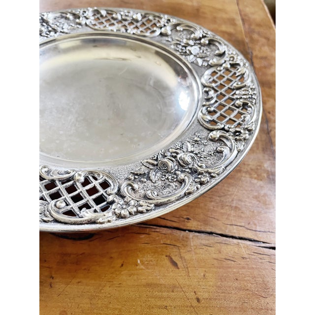 Late 19th Century Antique Tiffany & Co Silver Plated Dessert Stand For Sale - Image 5 of 6