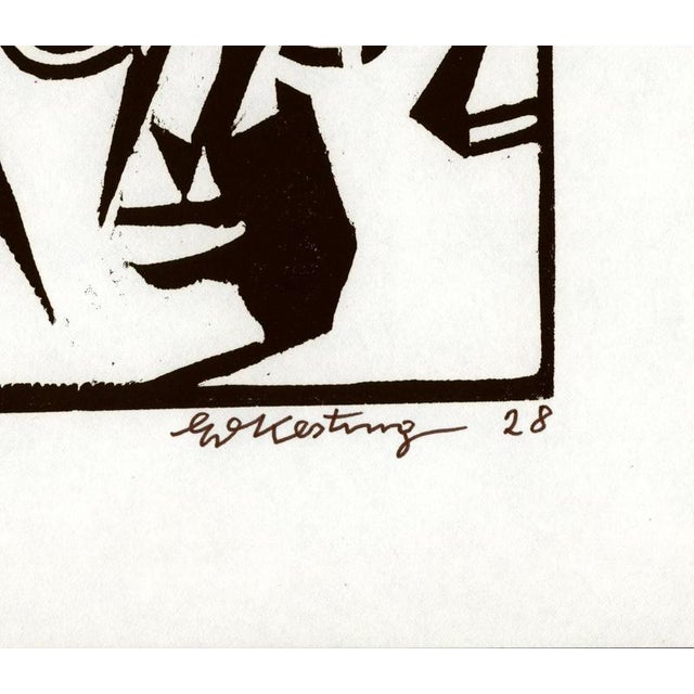 Portrait of Herwarth Walden by Edmund Kesting for Edition Panderma, Basel, 1913This linocut, titled Portrait of Herwarth...