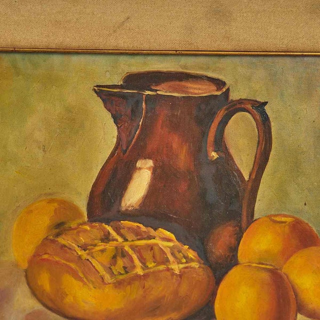 Still Life Painting with Gilded Frame by Marchetti, 1970s