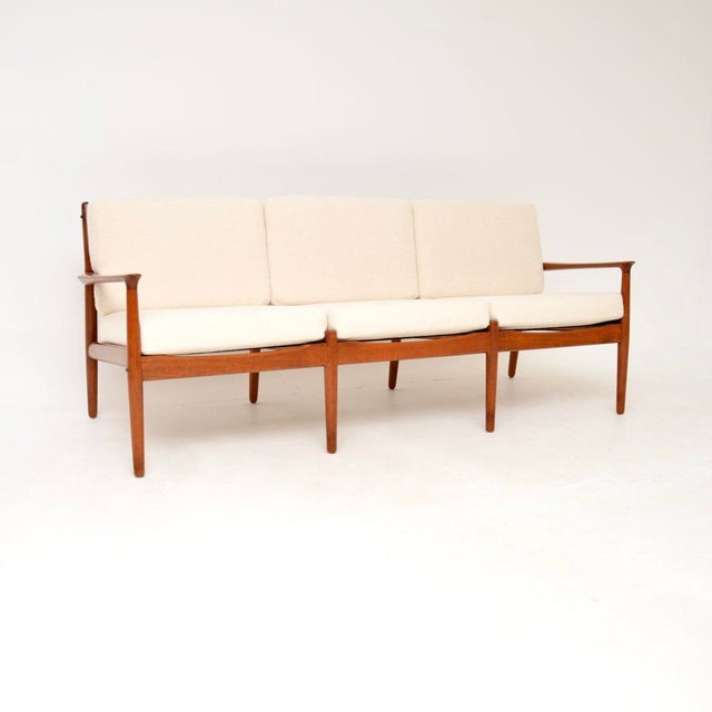 Danish Teak Sofa attributed to Svend Age Eriksen for Glostrup, 1960s For Sale - Image 12 of 12