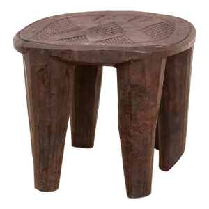 Small Carved Bida African Stool