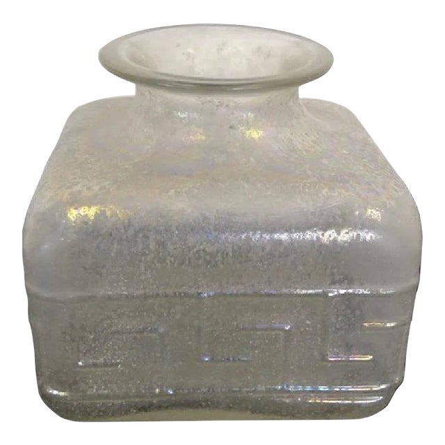 1980s Karl Springer Scavo Large Vase - Signed For Sale