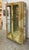 Vintage Laquered Faux Goatskin Vitrines, Pair Offered for sale is an elegant pair of vintage "faux" goatskin vitrine...
