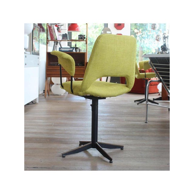 Textile Swivel Office Chair, 1970s For Sale - Image 7 of 12